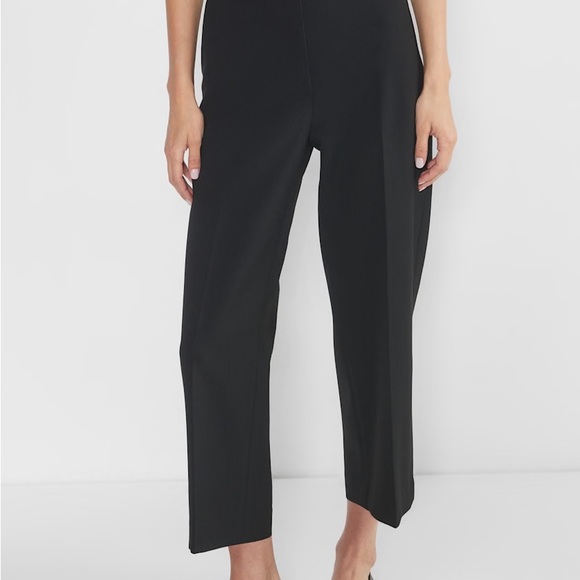 NWT Aritzia Babaton Black Agency Pant Cropped High Rise Straight Wool size 4 - Picture 4 of 16